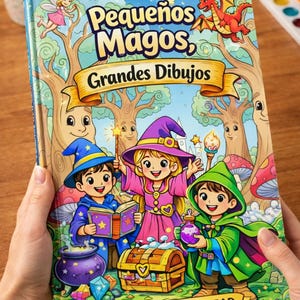 Libro para colorear infantil mágico PDF imprimible | Actividades creativas para niños | Dibuja criaturas mágicas