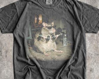 90s Gym Rat T-Shirt - Men & Women's Unisex Graphic Tee - Vintage Pump Cover Shirt - Gym Lover Shirt - Funny Weightlifting Meme Tee