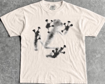 T-shirt met kikkerglaseffect - heren- en damesshirt uniseks grafisch T-shirt - vintage natuurshirt - retro indie bohoshirt - Cottagecore-shirt