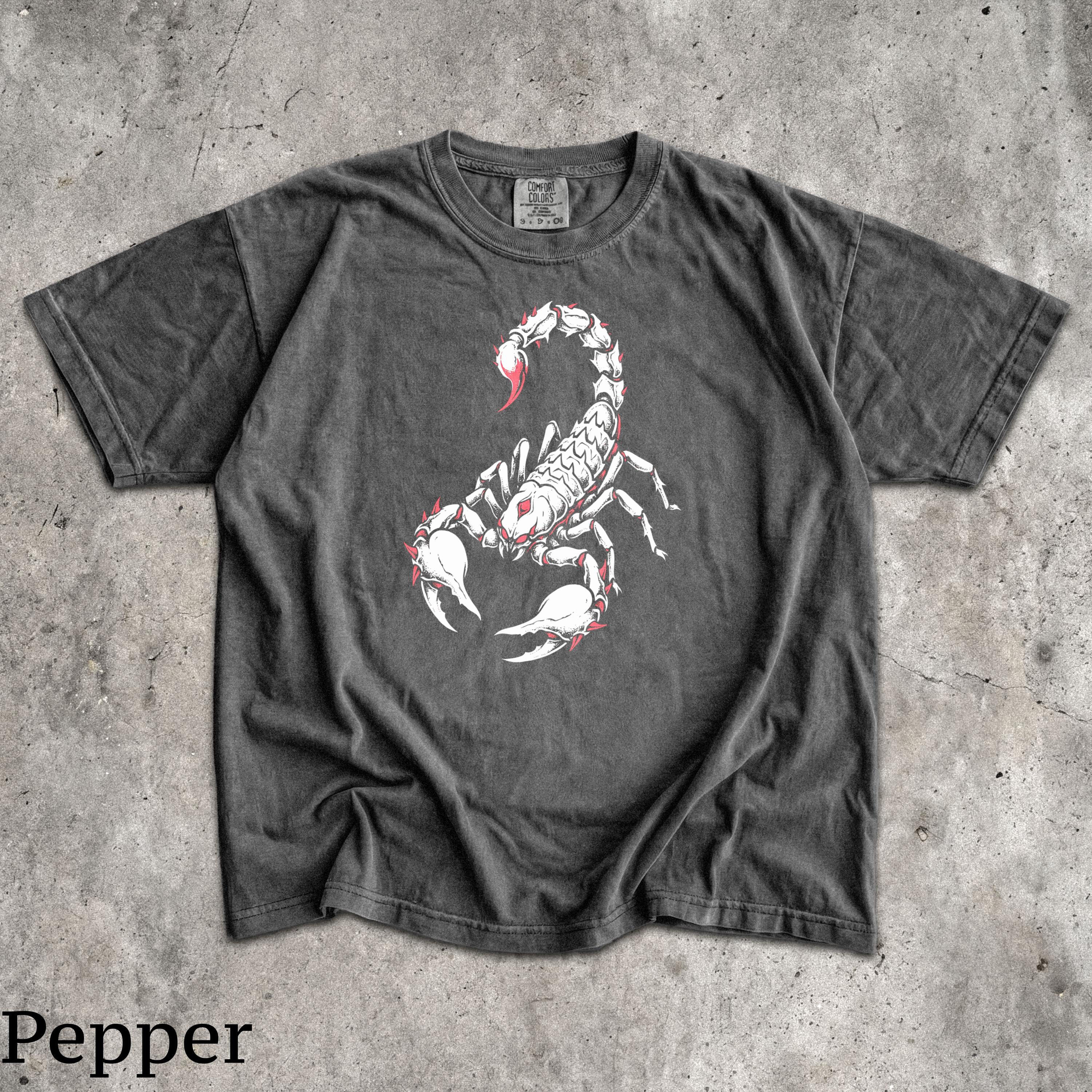 トップス gibous SCORPION SHIRT GRAY Vintage Scorpions T - Etsy