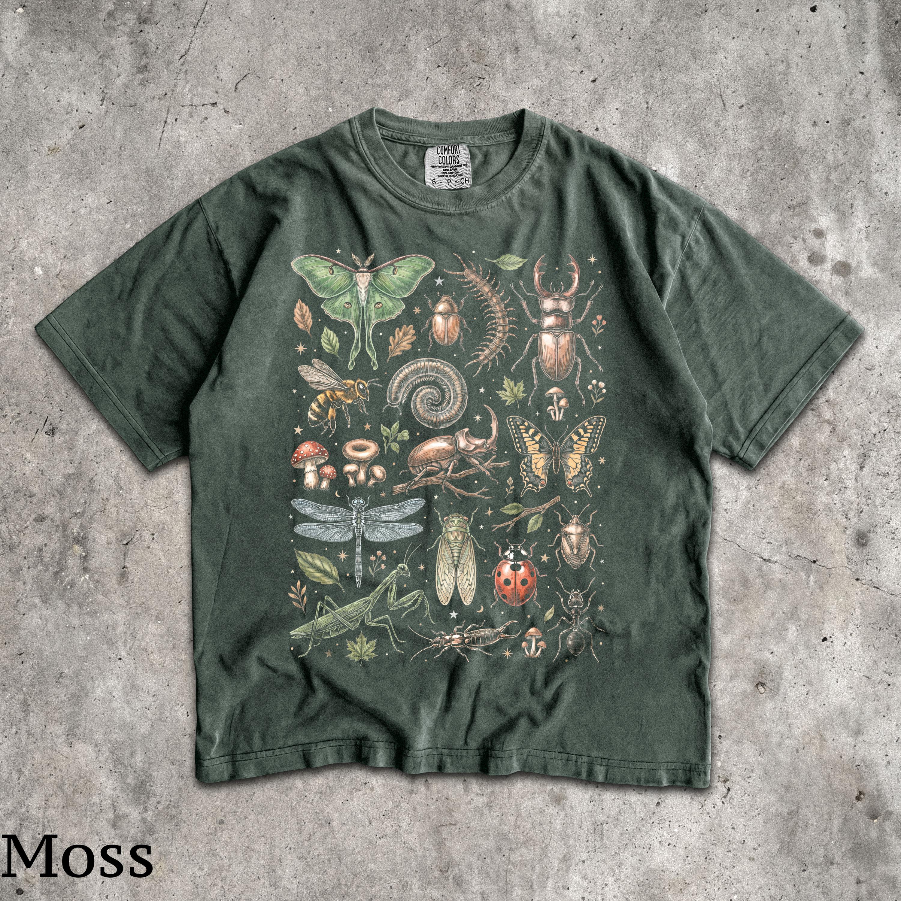 Cottagecore Bugs T-shirt - Men & Women's Unisex Graphic Tee