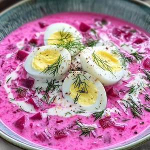 BÄSTA RECEPTET på kyld rödbetssoppa | Recept på polskt Chlodnik | Recept på kall rödbetssoppa | Enkel sommarrätt med ägg och kålrabbi | E-bok | Ladda ner