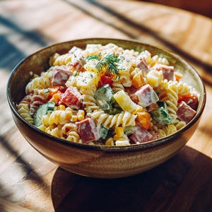 LA MEJOR RECETA para la Mejor Ensalada para Fiestas / Ensalada Cremosa de Piña y Jamón / Receta de Ensalada de Pasta Colorida / Menú Festivo / Libro Electrónico / Descarga