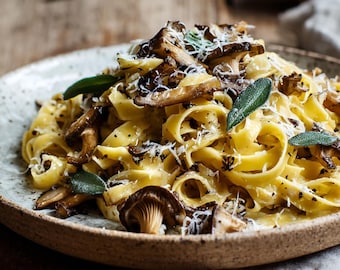 Best Recipe for Pasta with Wild Mushrooms & Sage | Autumn Comfort Food | Cozy Fall Pasta Recipe | Wild Mushroom Dish | Ebook | Download
