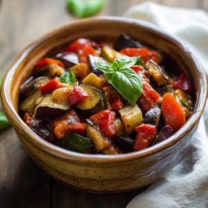 Best Recipe for Ratatouille | Classic French Vegetable Stew | Healthy Vegan Provencal Recipe | Rustic Plant-Based Dish | Ebook | Download