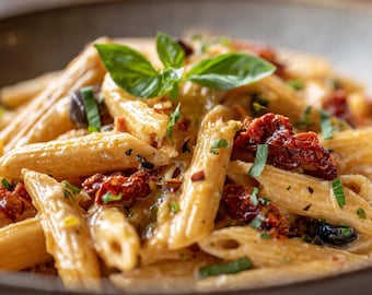 MEILLEURE RECETTE pour un plat de pâtes aux tomates séchées et aux olives | Repas rapide | Ebook | Télécharger