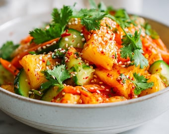 BEST RECIPE for Pineapple Kimchi Salad | Spicy Asian Fusion Salad | Ebook | Download