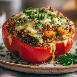 BEST RECIPE for Vegetarian Stuffed Bell Peppers | Meatless Bell Pepper Recipe | Ebook | Download