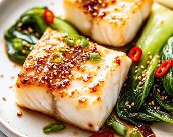 BESTES REZEPT für gebackenen Fisch nach asiatischer Art mit Pok Choy | Gesunde 25-Minuten-Mahlzeit | Gesundes Abendessen | Ebook | Herunterladen