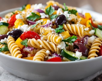 LA MEJOR RECETA de Ensalada de Pasta para Fiestas / Plato Rápido para Fiestas / Ebook / Descarga