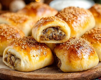 BEST RECIPE for Christmas Eve Mushroom Pastries | Polish Holiday Appetizer | Handmade Mushroom Rolls | Ebook | Download