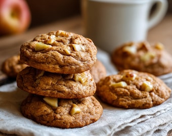 MEILLEURE RECETTE de biscuits aux pommes et à la cannelle | Recette de pâtisserie festive d'hiver | Ebook | Télécharger