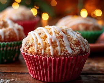 La mejor receta para muffins navideños de naranja y jengibre / Repostería navideña acogedora / Magdalenas de naranja y jengibre / Libro electrónico / Descargar