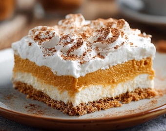 Best Recipe for Pumpkin Lush Cake | Creamy Autumn Layered Dessert | Ebook | Download