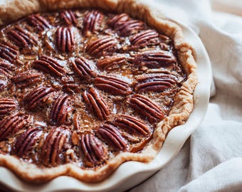 Meilleure recette de tarte aux pacanes et au sirop d'érable | Dessert maison pour Thanksgiving et Noël | Dessert américain classique | Ebook | Télécharger