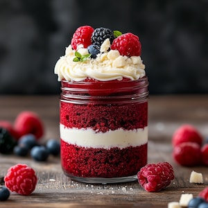 BEST RECIPE for Red Velvet Cake Jars | Cute Dessert in a Jar | Holiday Dessert in Jars Recipe | Ebook | Download