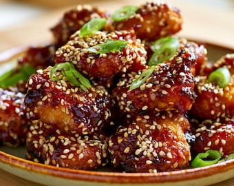 Best Recipe for Sweet Sesame Glazed Chicken | Quick Asian Dinner | Easy Weeknight Recipe | Ebook | Download