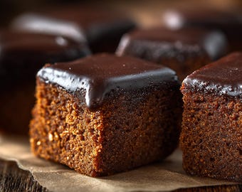 MEILLEURE RECETTE pour cubes de pain d'épice | moelleux aux épices avec glaçage au chocolat | Ebook | Télécharger