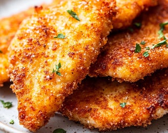 MEILLEURE RECETTE pour poulet en croûte de parmesan | Dîner en famille facile | Recette de 30 minutes | Escalopes croustillantes au parmesan | Ebook | Télécharger
