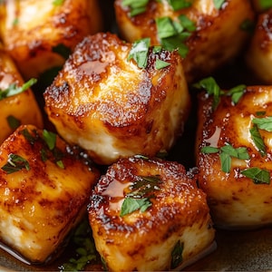BEST RECIPE for Chili Honey Halloumi Bites | Spicy Sweet Party Appetizer | Perfect Tapas | Halloumi Appetizer Recipe | Ebook | Download
