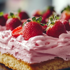 BEST RECIPE for Fluffy Strawberry Cream Cake | Light Summer Dessert | Strawberry Cake Recipe | Easy Dessert | Ebook | Download