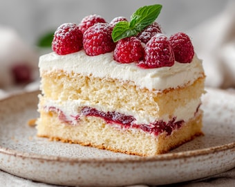 LA MEJOR RECETA de Pastel de Rosas y Frambuesa / Bizcocho Casero de Mascarpone y Agua de Rosas / Ebook / Descarga