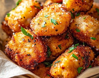 MEILLEURE RECETTE de bouchées de poulet au parmesan | Apéritif ou repas facile | Prêt en 25 minutes | Ebook | Télécharger