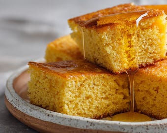 Beste recept voor maïsbrood met honingboter | Klassiek zuidelijk bijgerecht | E-boek | Downloaden