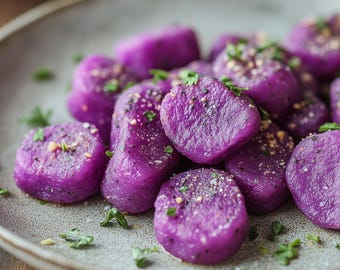 MEILLEURE RECETTE de gnocchis violets aux patates douces, beurre brun et sauge | Recette de gnocchis maison | Dîner | Ebook | Télécharger