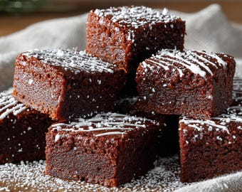 BEST RECIPE for Gingerbread Brownies | Fudgy Spiced Christmas Dessert | Ebook | Download