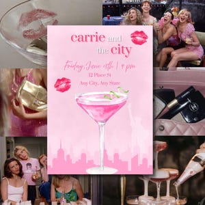 Sex and the City Party Invitation Template