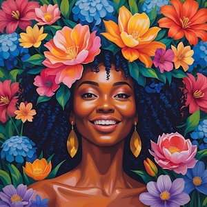 verwurzelt in Ausstrahlung: Ein Farbfest schwarzer Schönheit & Stärke