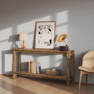 Narrow Console Table for Entryway – Modern Side Table for Hallways and Foyers