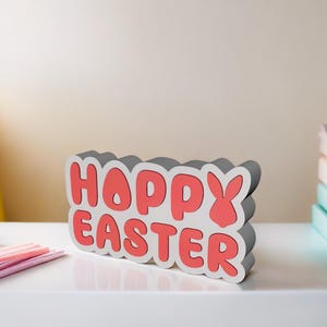 Happy Easter Bunny STL File: 3D Printing Spring Decor (Instant Download)