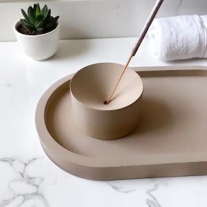 Porta-incenso redondo para impressão 3D - Arquivo STL: Decoração minimalista para meditação