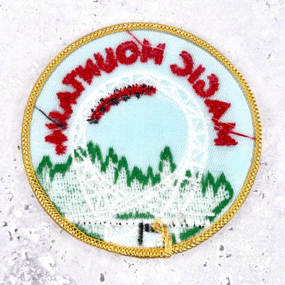 Vintage Magic Mountain Patch • Theme Park Roller … - image 2