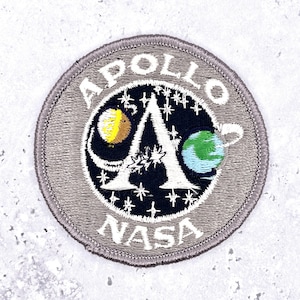 Patch vintage du programme spatial Apollo des années 90, astronaute de la NASA 3"