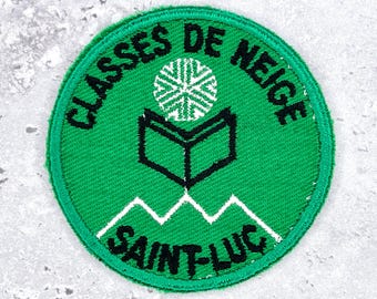 Vintage Saint-Luc Ski School Patch • Switzerland Swiss Alps Classes De Neige