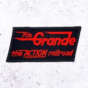 Écusson Rio Grande vintage des années 70 et 80 • Insigne à coudre de 4 po.