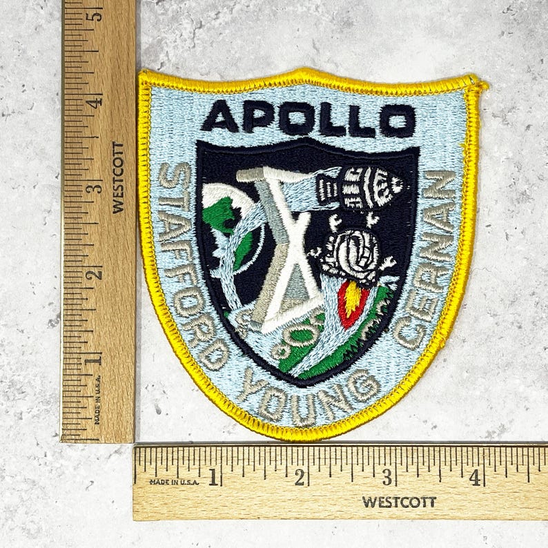 Vintage Apollo 10 Patch NASA Mission X Astronaut 4