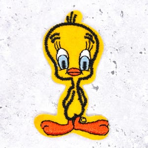 Vintage Tweety Bird Patch • 70s Looney Tunes Stick-On NOS