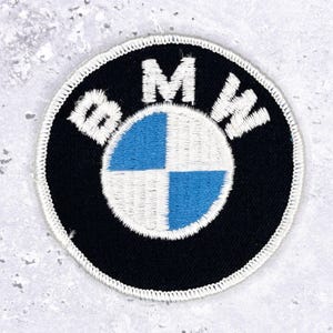 Vintage BMW Patch • 70s Car Auto Emblem • NOS Original Sew-On 3&quot;