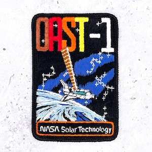Vintage NASA OAST-1 Patch • 80s/90s Solar Technology • Space Shuttle Mission Badge