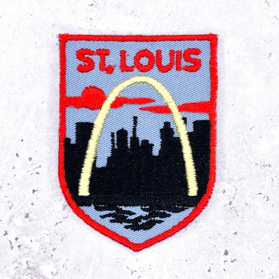 Vintage St Louis Patch • Gateway Arch Missouri Travel Souvenir • Iron-On