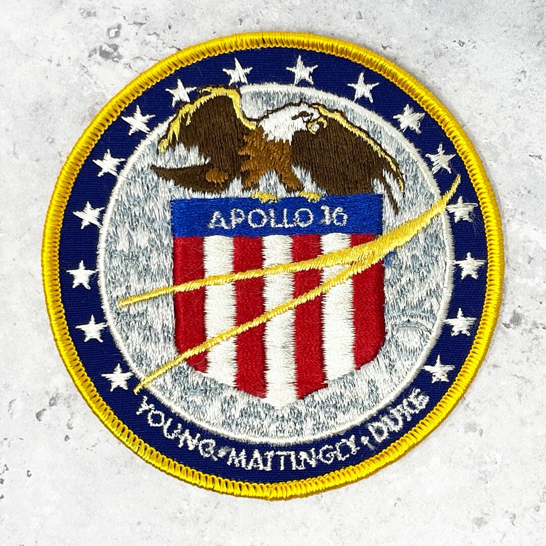 Vintage Apollo 16 Patch NASA Mission Astronaut 4" - Etsy