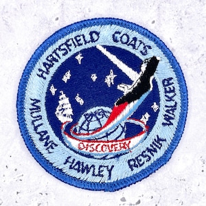 Vintage NASA STS-41D Patch • Space Shuttle Discovery • Mission Crew Badge NOS