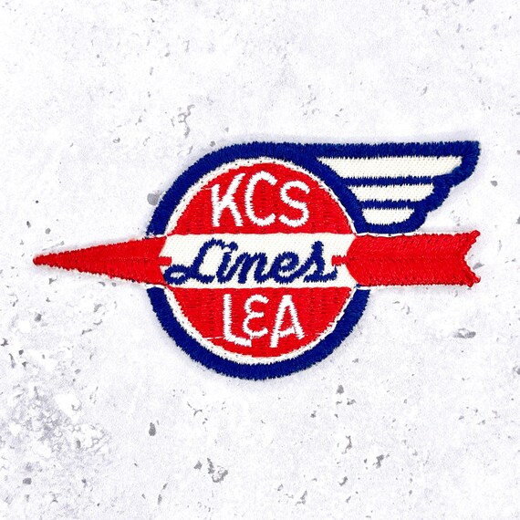 Vintage Kansas City Southern Lines Patch • L&A Railway Train Logo • Sew-On