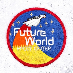 Vintage Epcot Center Patch • 1982 Future World Disney Souvenir • Iron-On