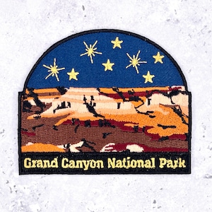 Grand Canyon National Park Patch • Arizona Night Sky Souvenir • Iron-On NOS