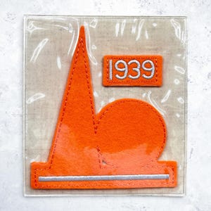 Vintage 1939 MLB World's Fair Patch • 1938 Willabee & Ward • On Card NOS